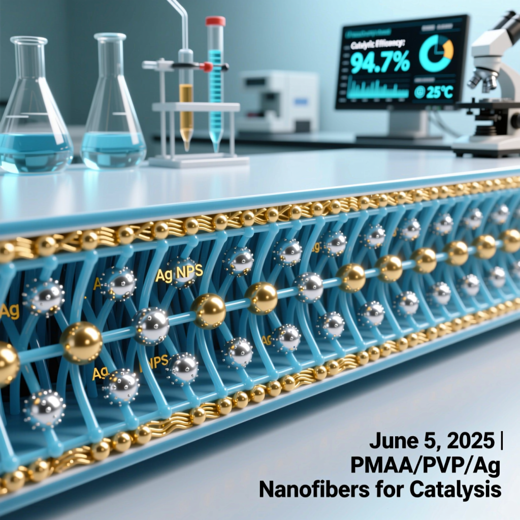 ساخت نانوالیاف پلیمتاکریلیک اسید/پلیوینیلپیرولیدون حاوی نانوذرات نقره برای کاربردهای کاتالیستی ساخت نانوالیاف پلیمتاکریلیک اسید/پلیوینیلپیرولیدون حاوی نانوذرات نقره برای کاربردهای کاتالیستی